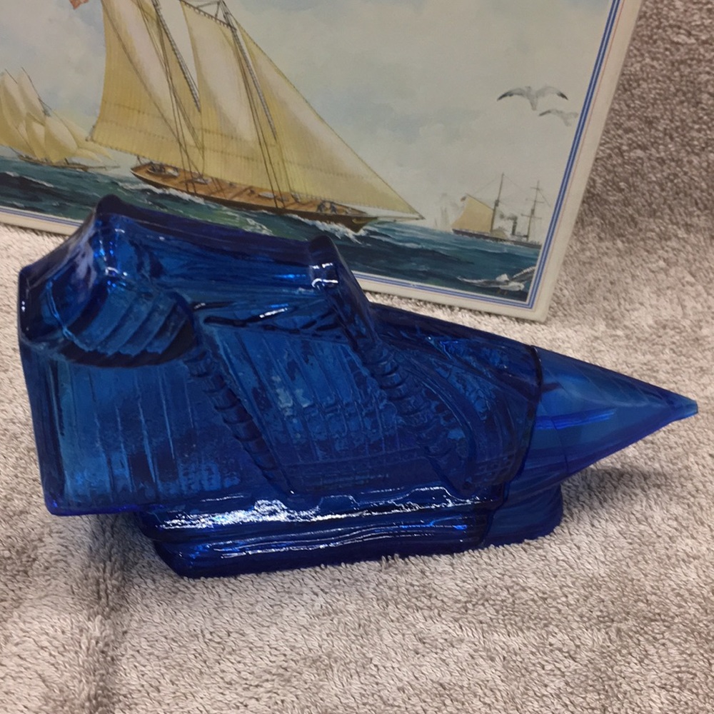 Avon America Schooner Decanter Empty Bottle